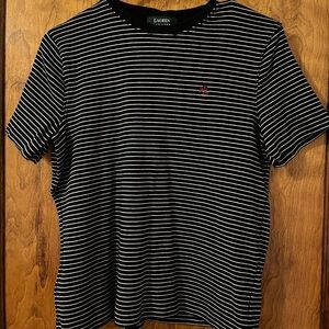 Ralph Lauren Black and White Striped Tee
